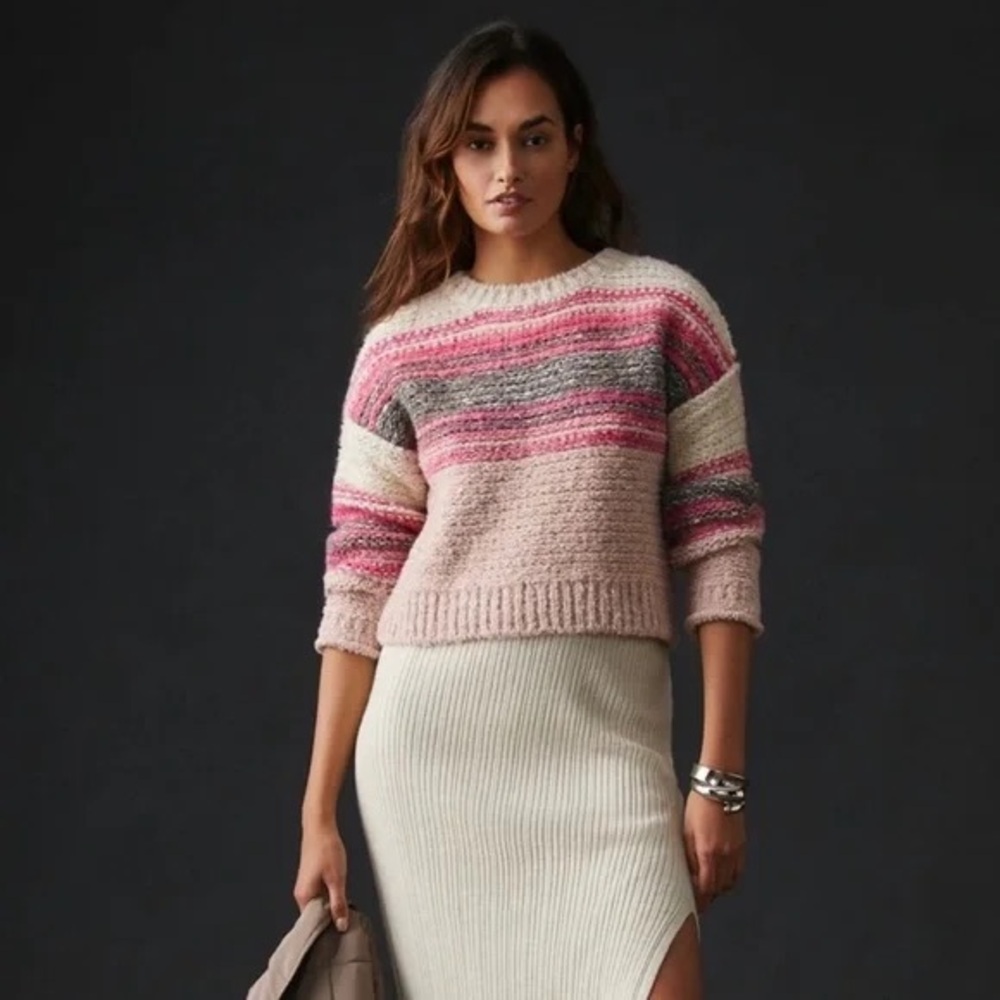 Anthropologie Pilcro Women’s‎ Wool Crewneck Pullover Sweater